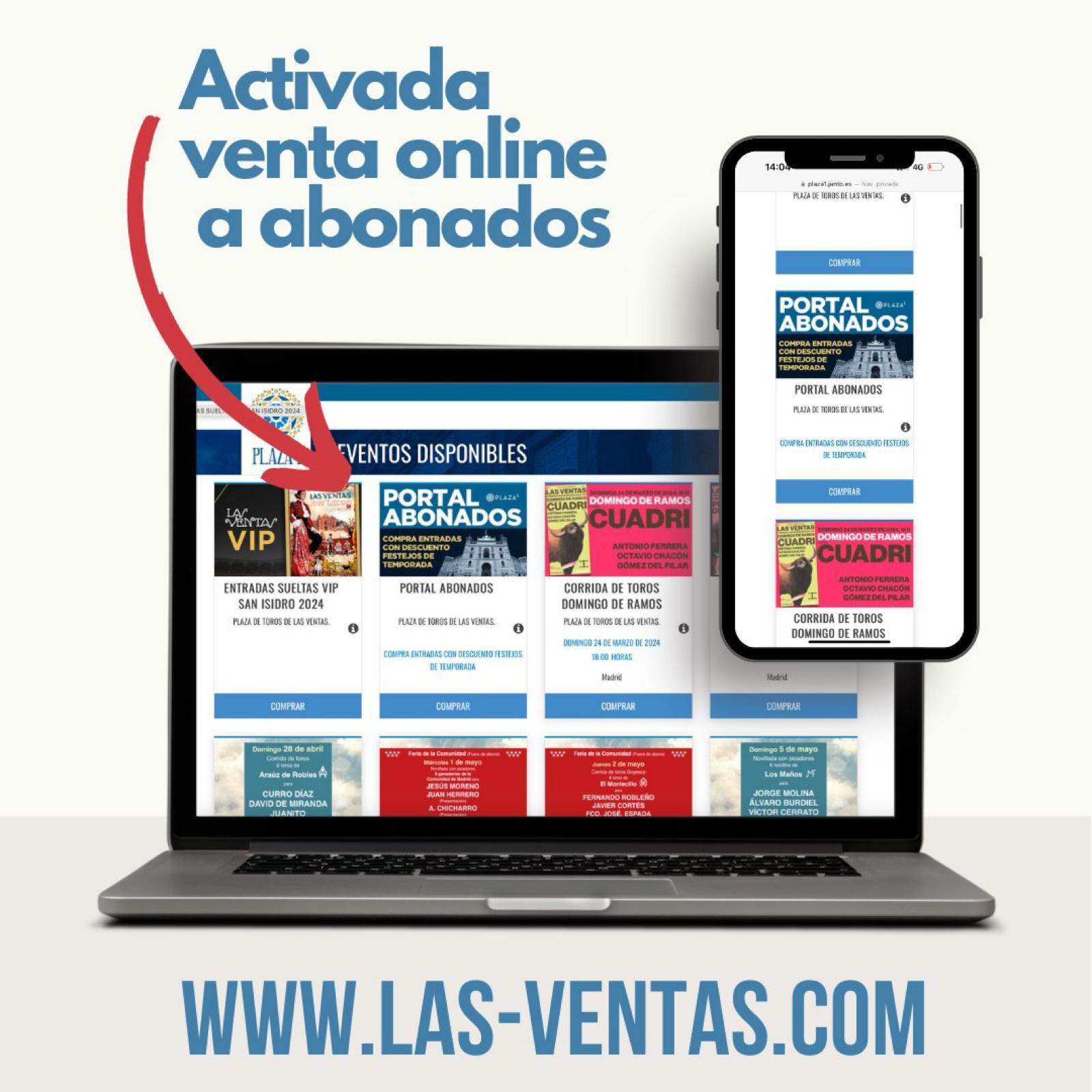 Comprar entradas para las ventas