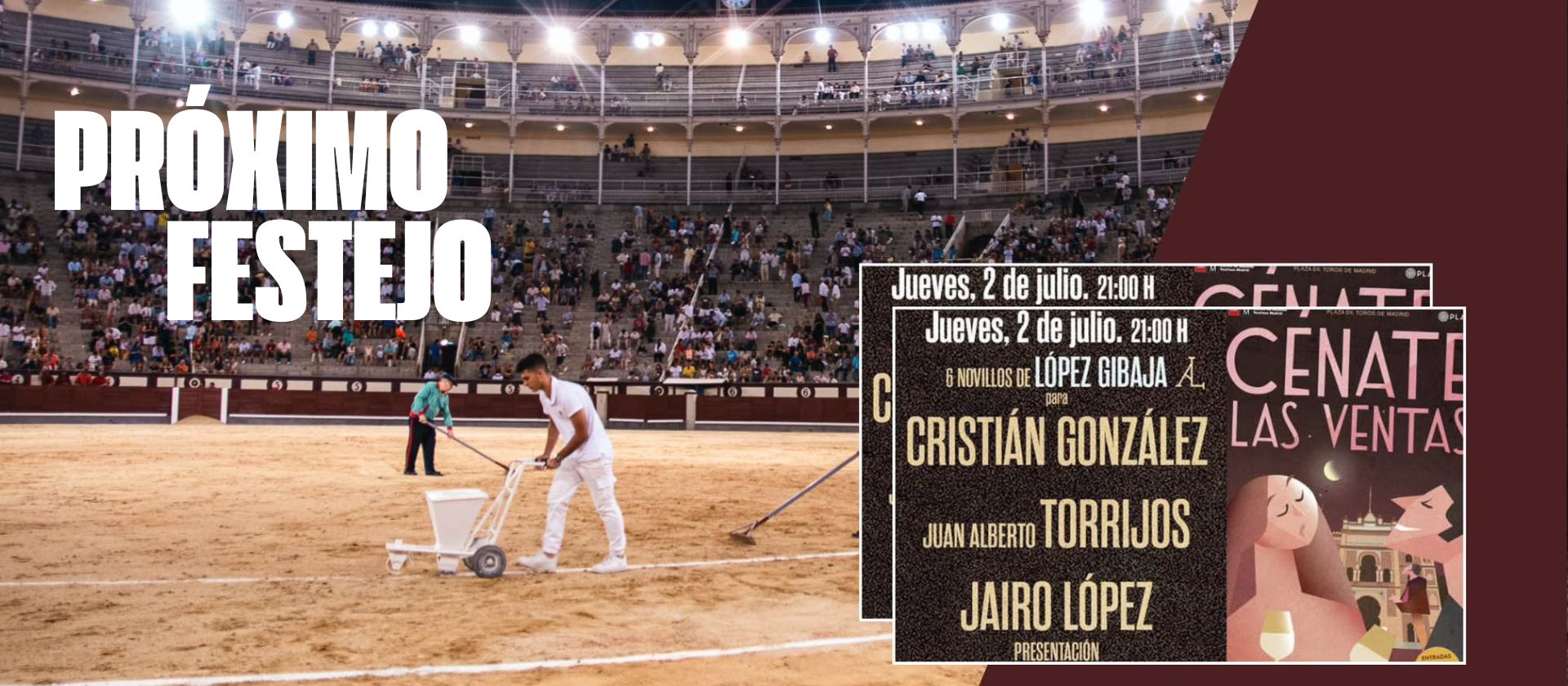 LOS HORARIOS DE TAQUILLA PARA EL FESTEJO DE ESTE JUEVES