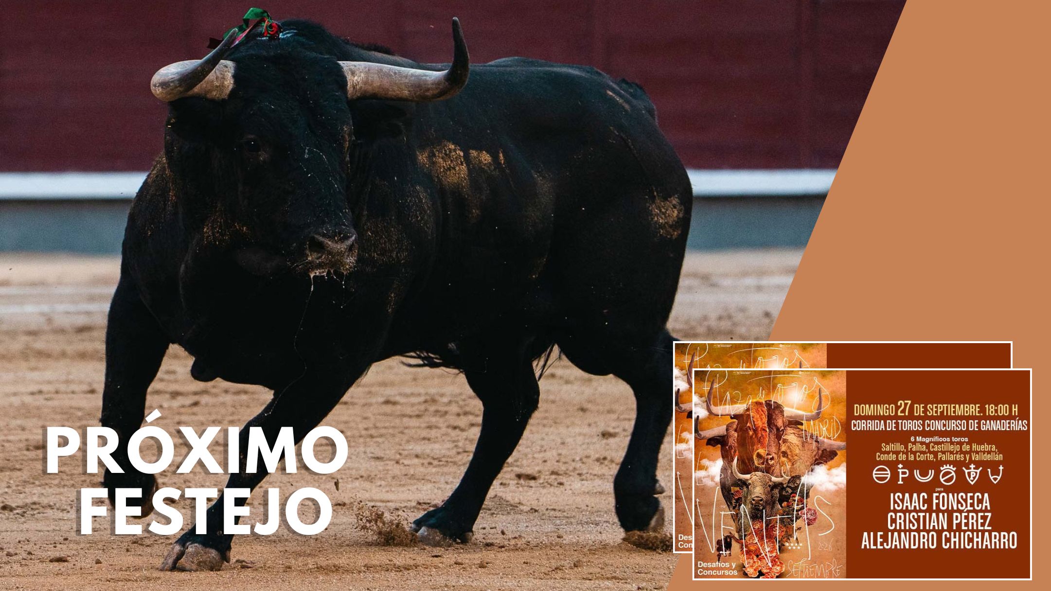 Los horarios de taquillas para la corrida concurso de ganaderías