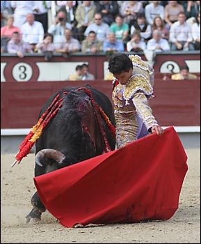 Miguel Abellán con el primero